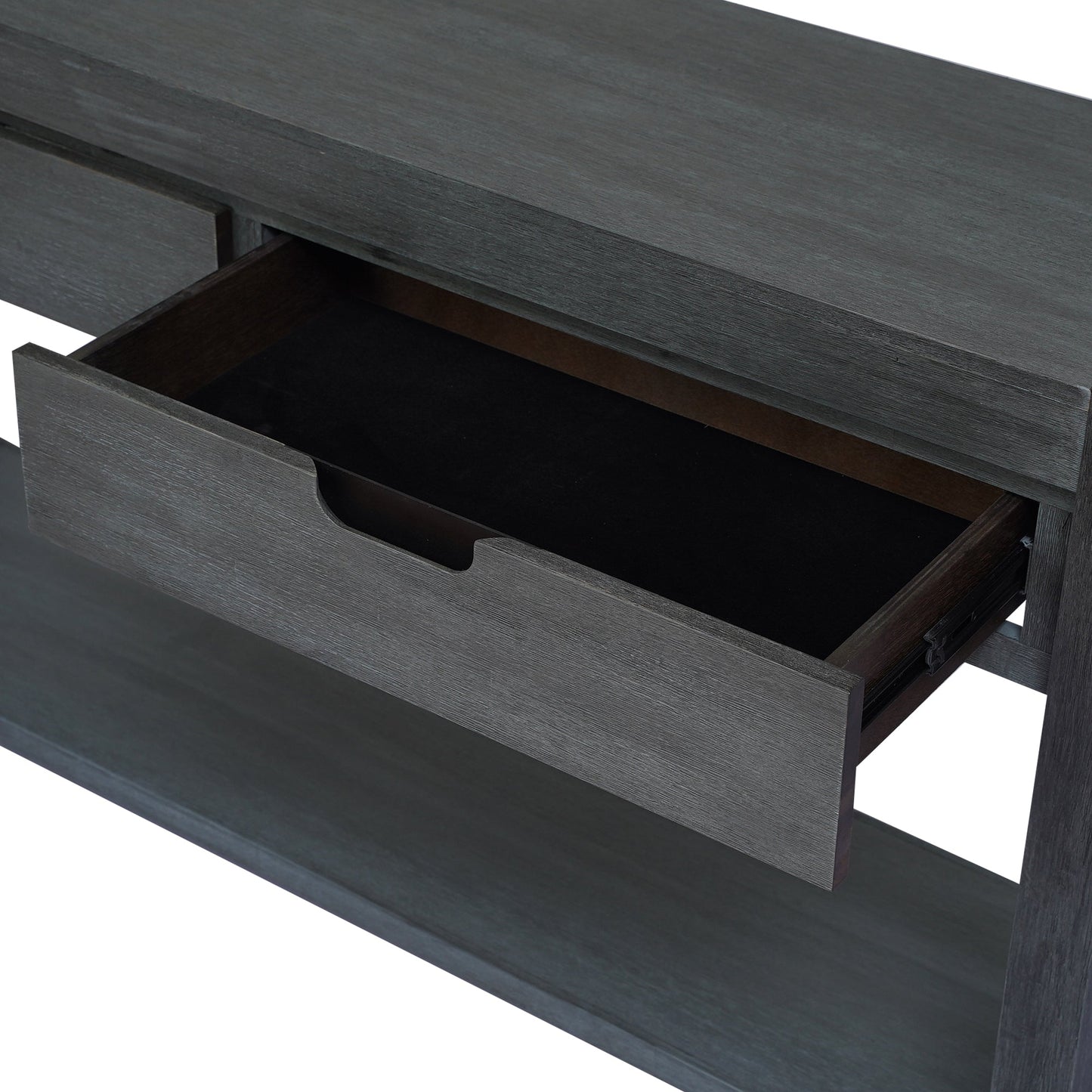 U_STYLE Console Table Entryway Table for Hallway Living Room with 2 Drawers and 1 Shelf