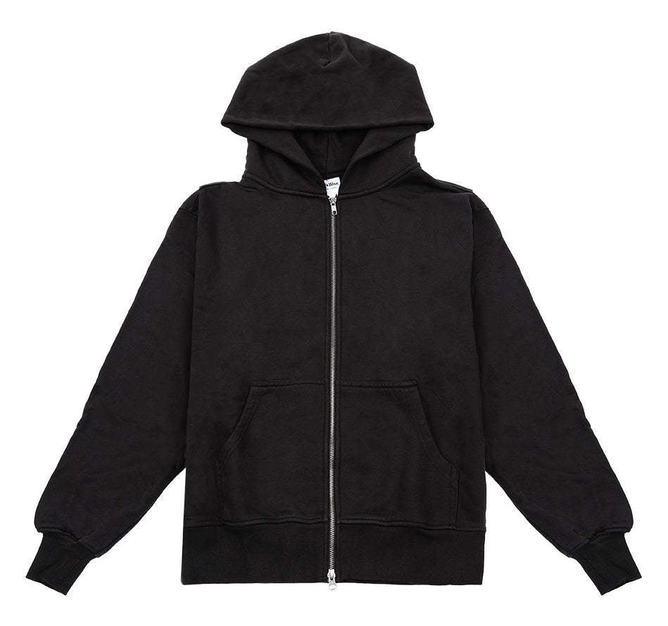 12.0oz Double Zip Garment Dye Hoodie