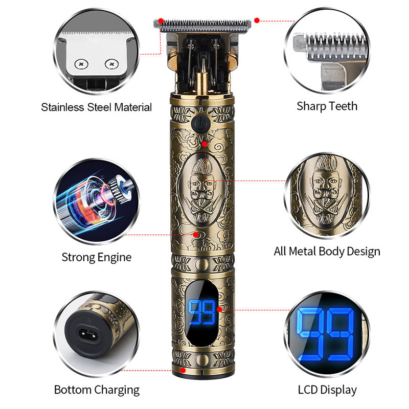 Oil Head Hair Clippers Hair Clippers Electric Hair Clippers Shave t9 Engraving Electric Hair Clippers