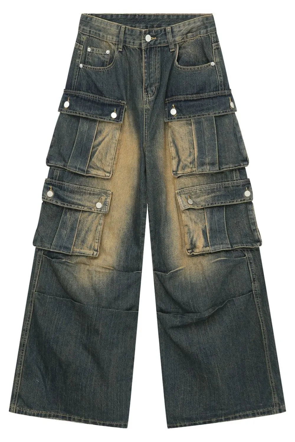 Harajuku High Waist Cargo Jeans