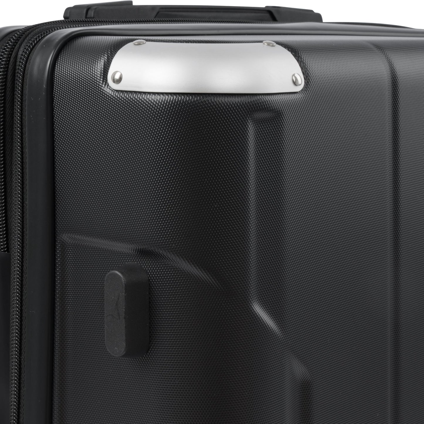 Hardshell Luggage Spinner Suitcase with TSA Lock Lightweight 20'' (Single Luggage) Black + ABS + 20 Inch Carry On