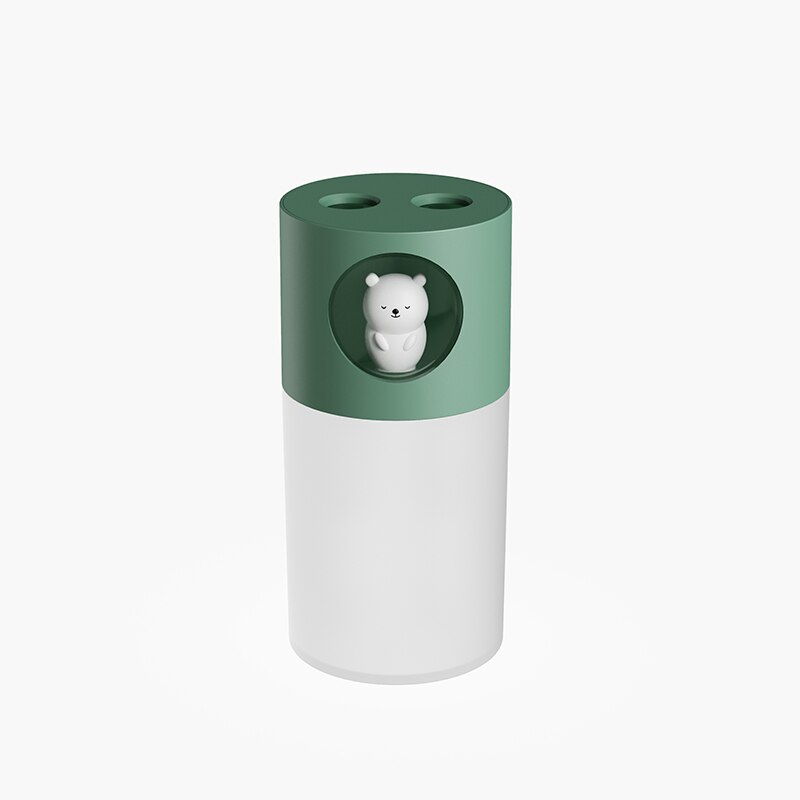 New Cute Pet Humidifier Double Spray Air Humidifier USB Ultrasonic Aroma Diffuse Air Mist Maker Humidificador with Romantic Lamp