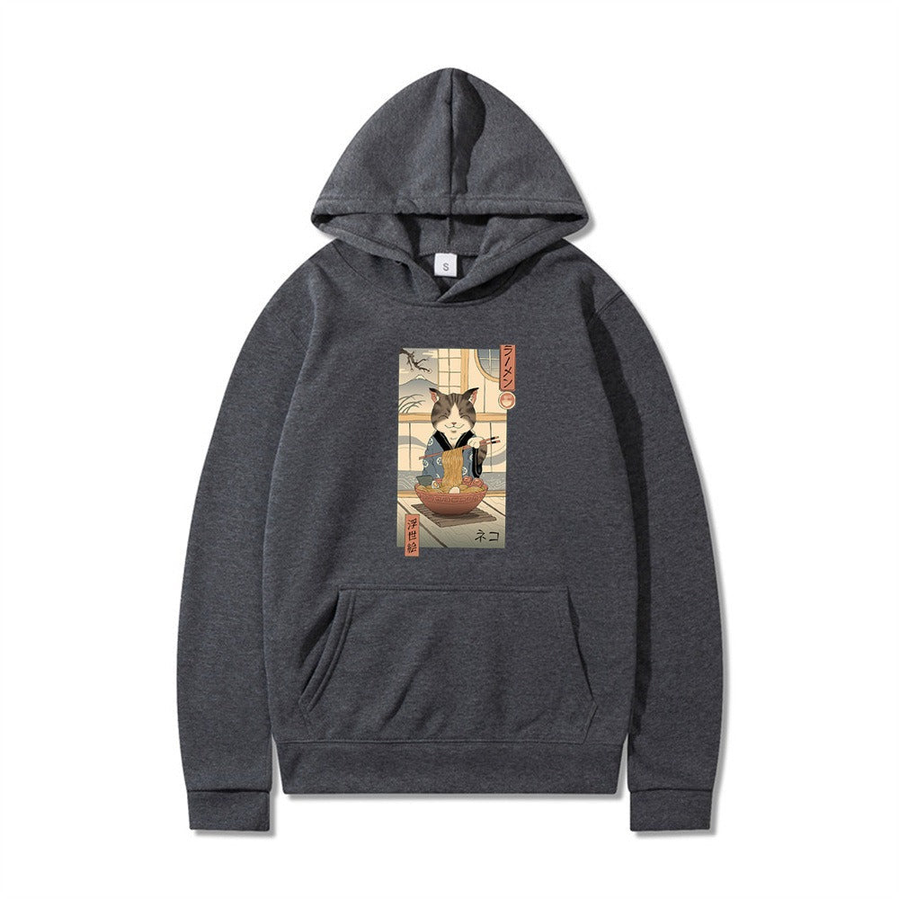 Samurai Cat Harajuku Adventure Hoodie