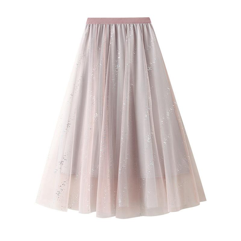 Harajuku Style A-Line Mesh Skirt – Summer Swing Fairy Skirt