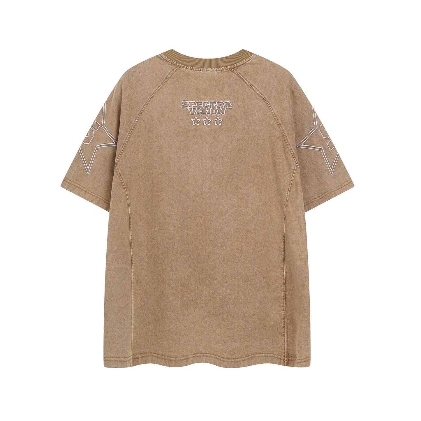 Harajuku Style Heavy Embroidery Denim T-Shirt for Men & Women