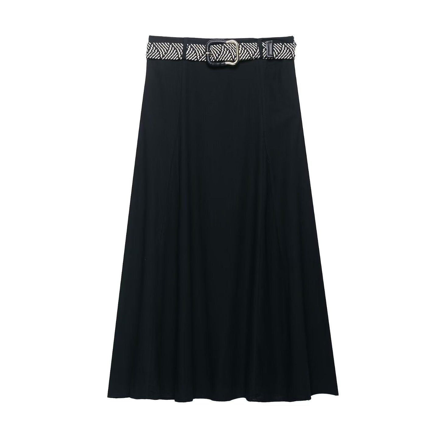 Women's Slim Fit Waist Belt Skirt - Harajuku Style
