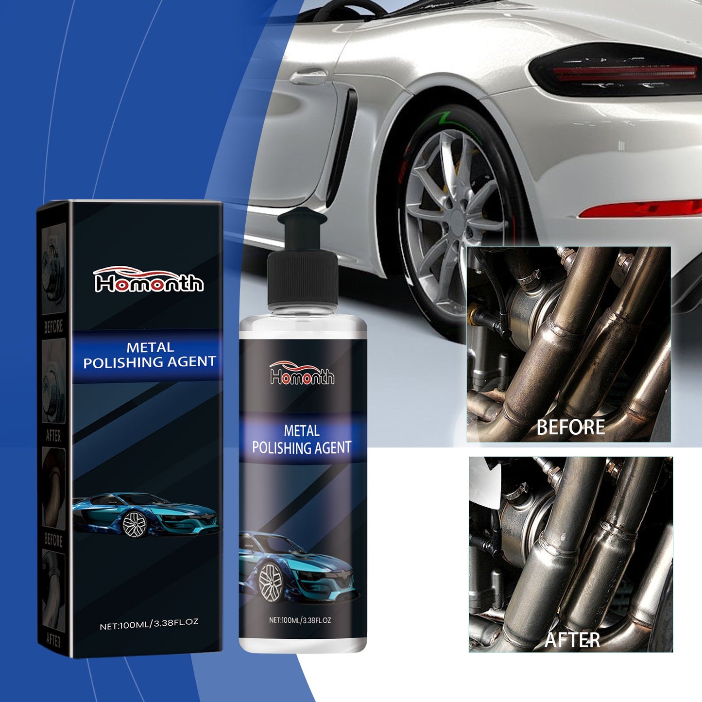 Metal Polishes, Auto Metal Polishes Clean Stainless Steel Polishes Rust Remover