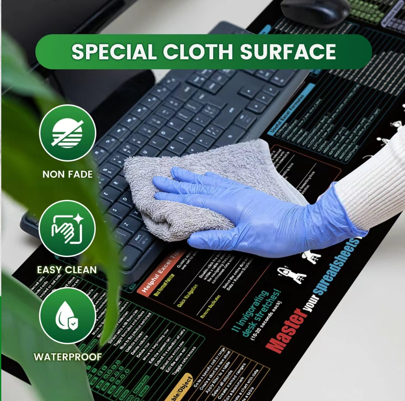 ExcelEase Desk Mat