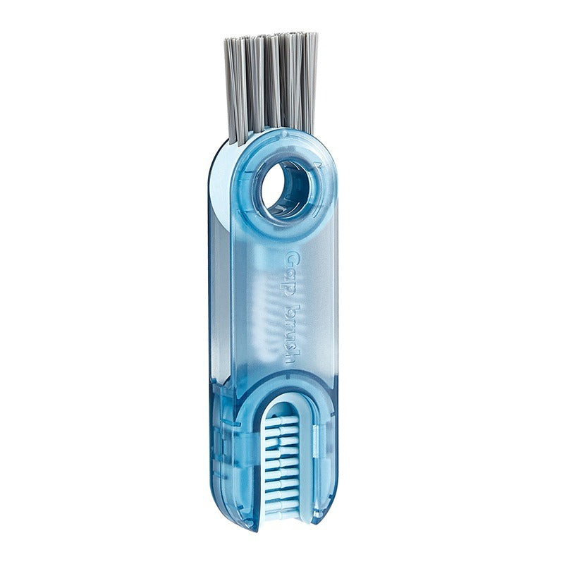 Vacuum cup brush cleaning cup, water cup mouth, milk bottle, multifunctional cleaning cup lid, tea cup, three in one gap brush t