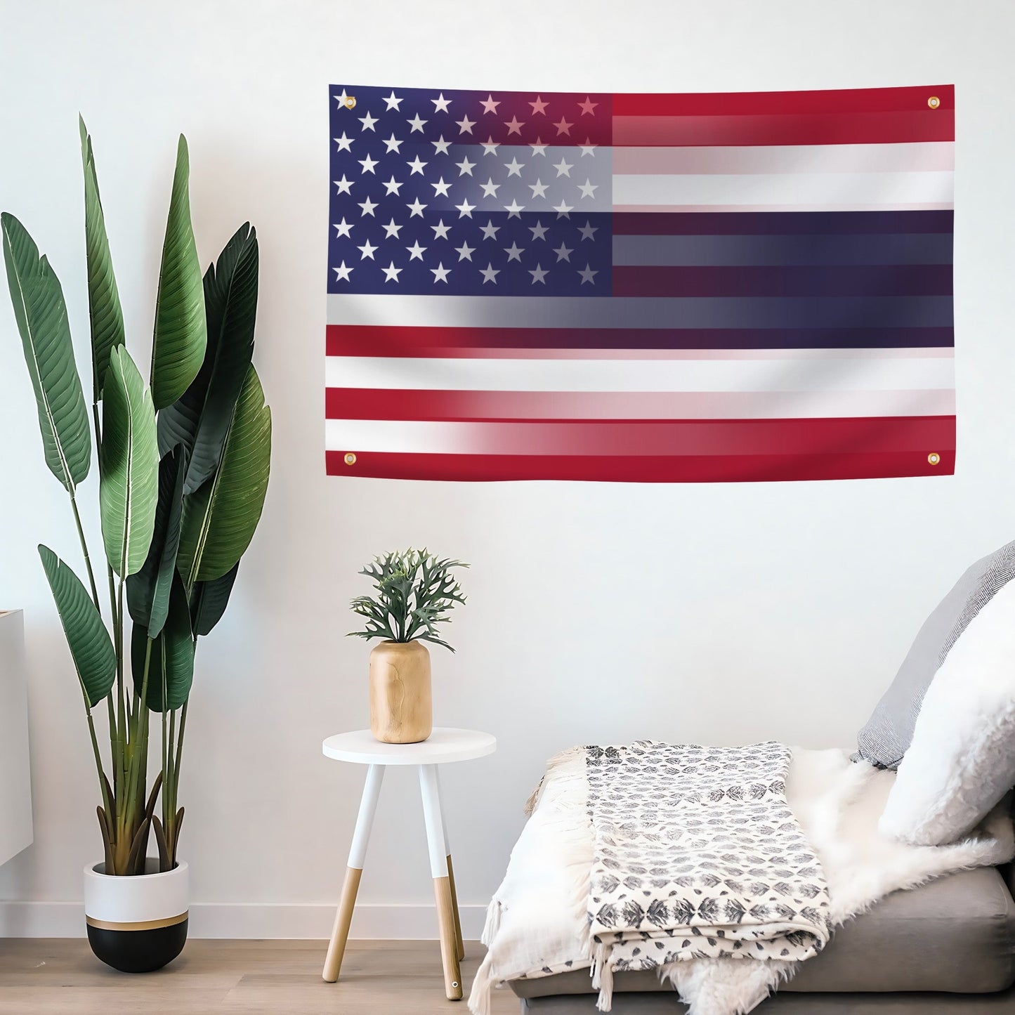 Thai American Hybrid Flag