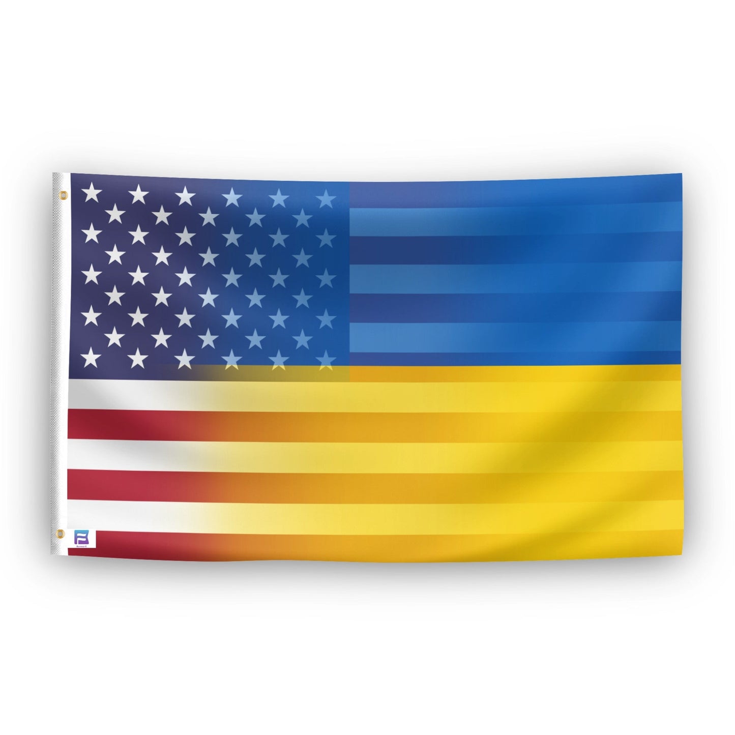 Ukrainian American Hybrid Flag