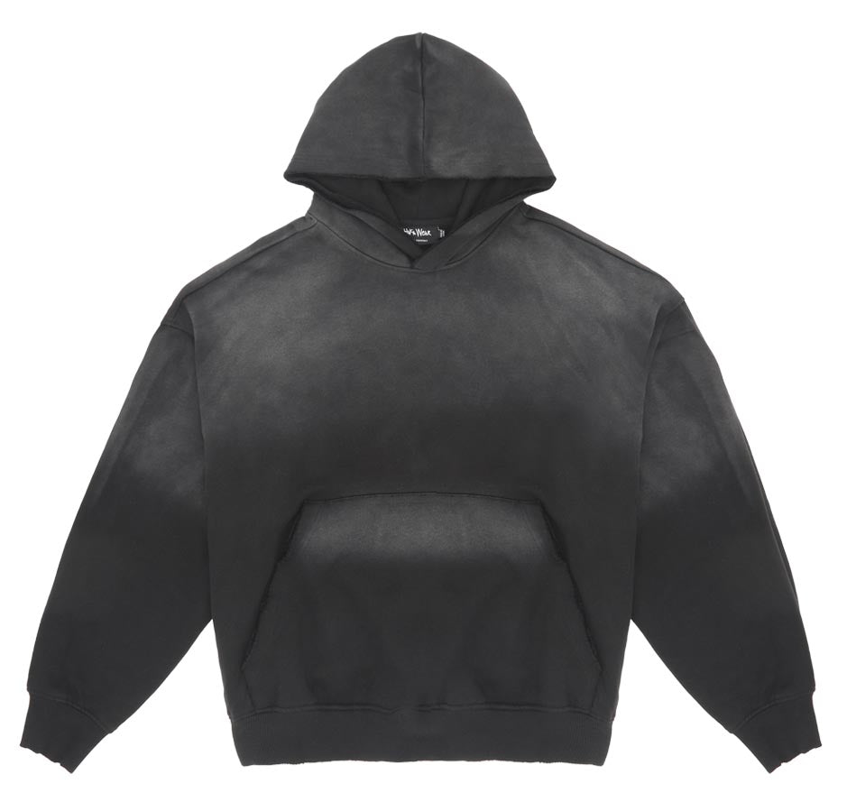 Garment Dye Distressed Drop Shoulder Hoodie