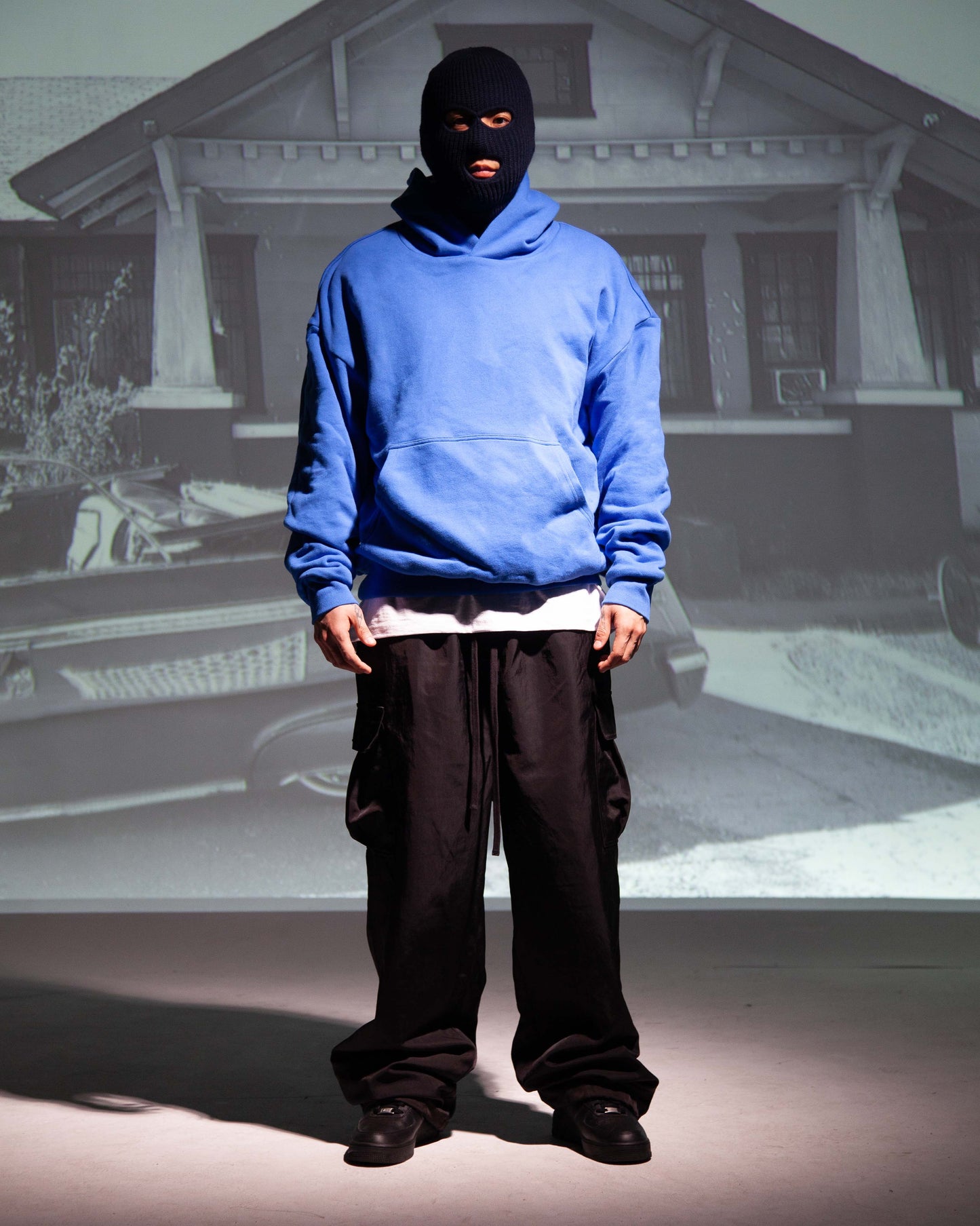 Garment Dye Double Layer Reversible Hoodie