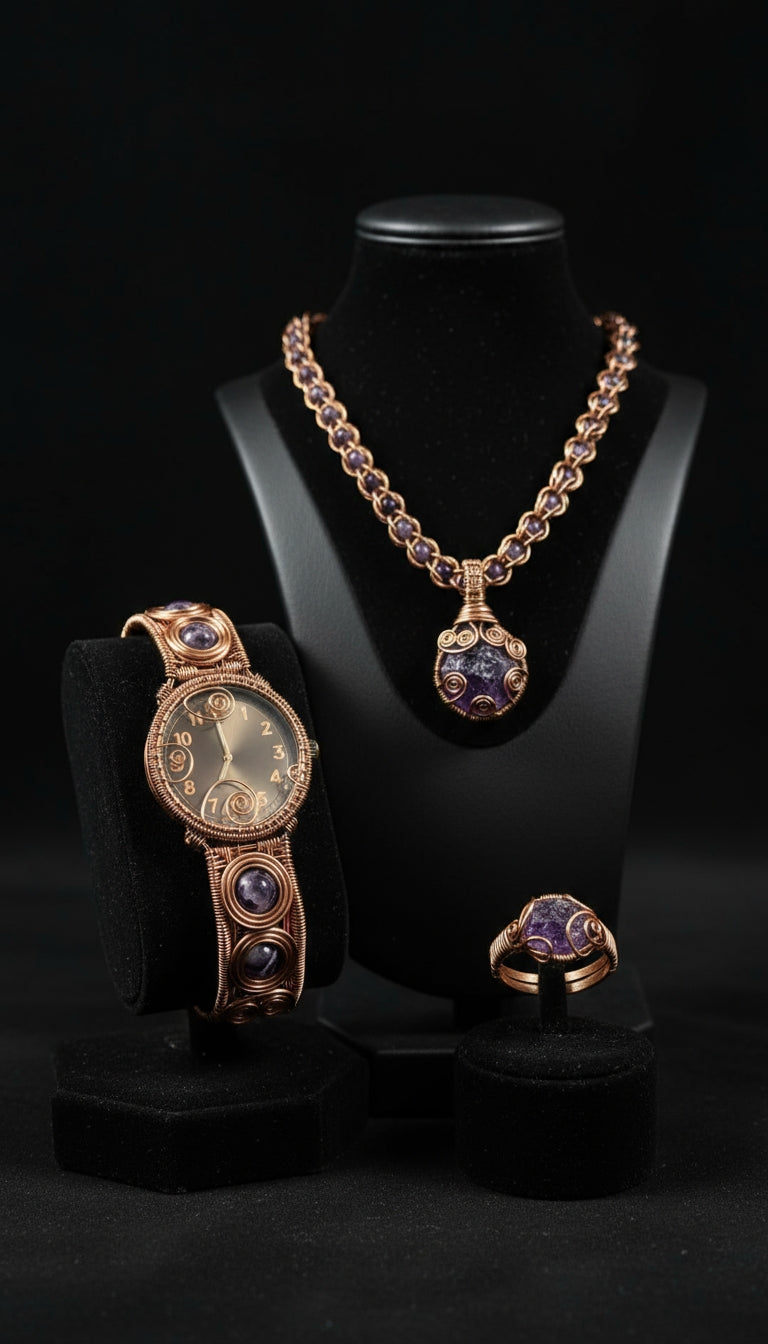 Amethyst Custom Copper Set #5