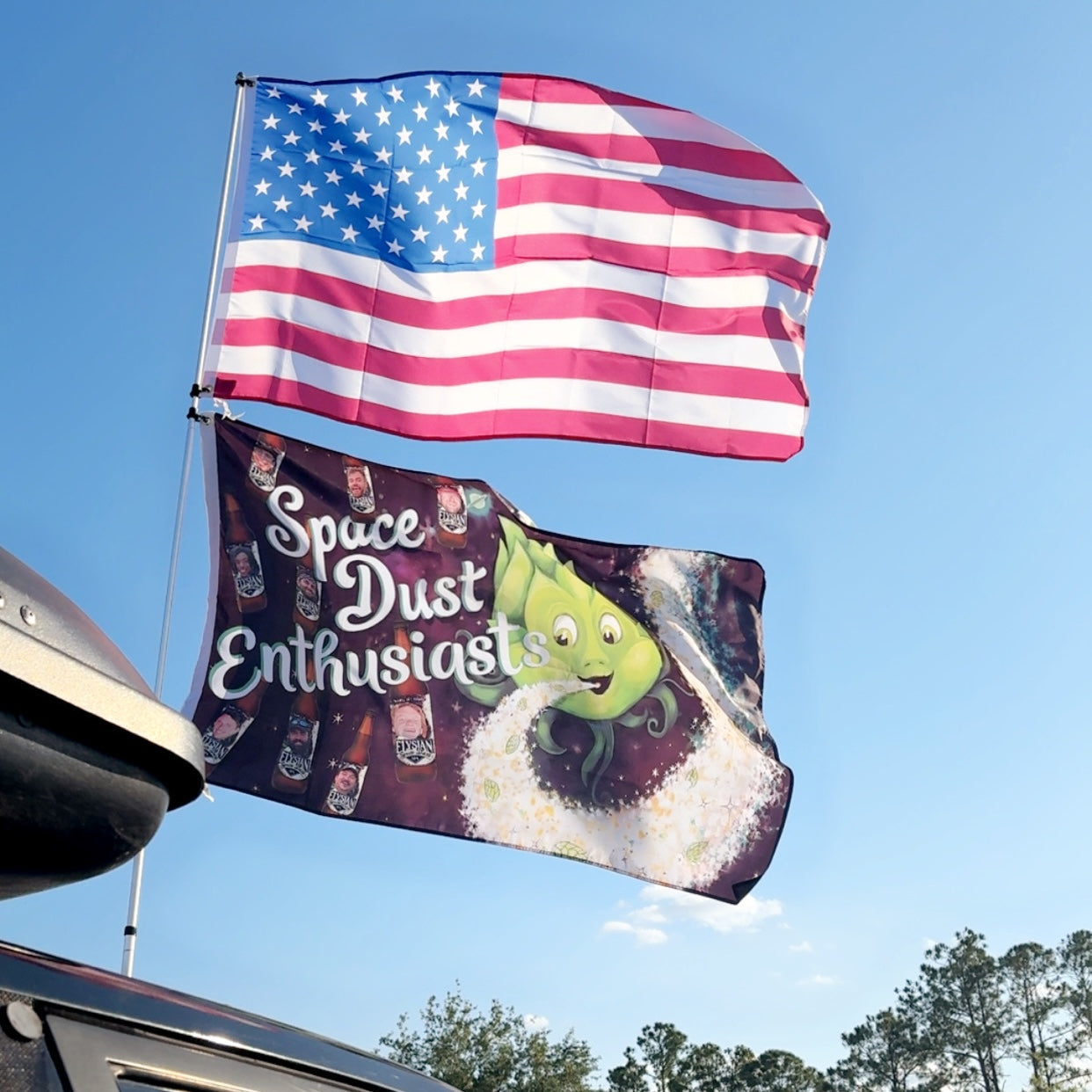 Telescoping Flagpole Kit with Multiple Mounting Options