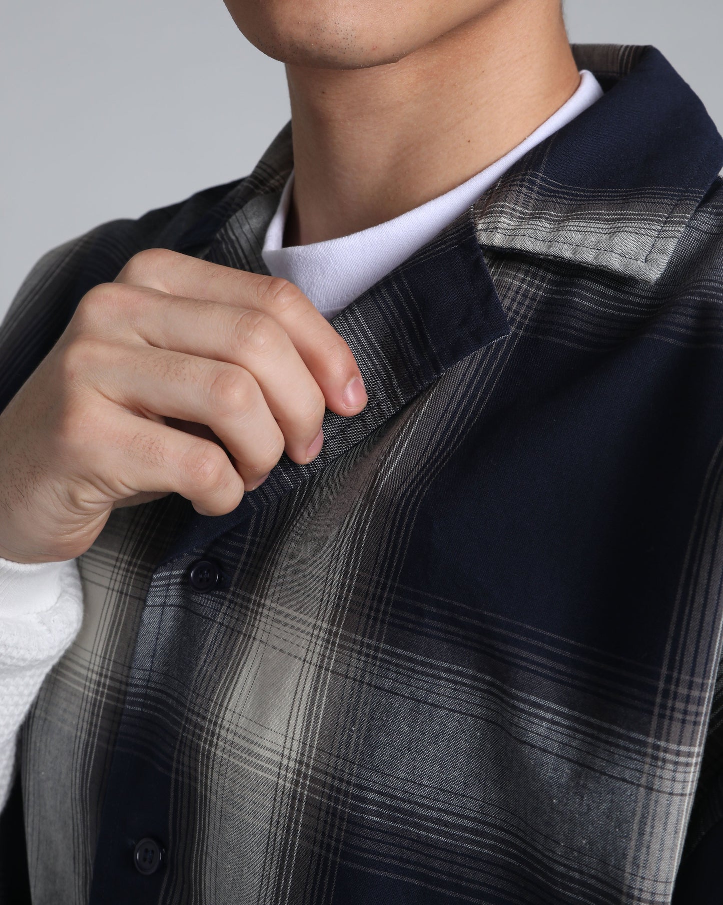 Layered Plaid Short Sleeve