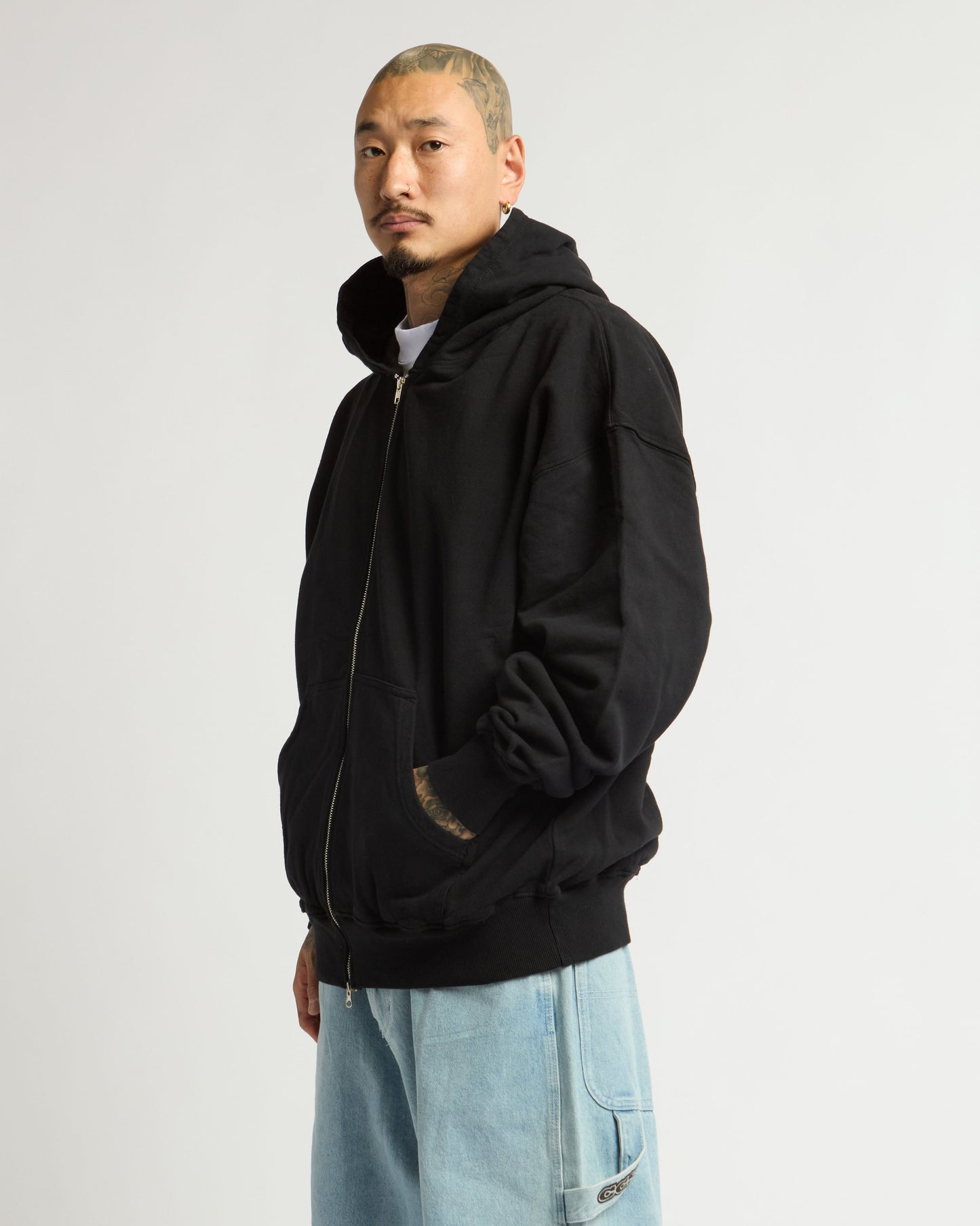 12.0oz Double Zip Garment Dye Hoodie