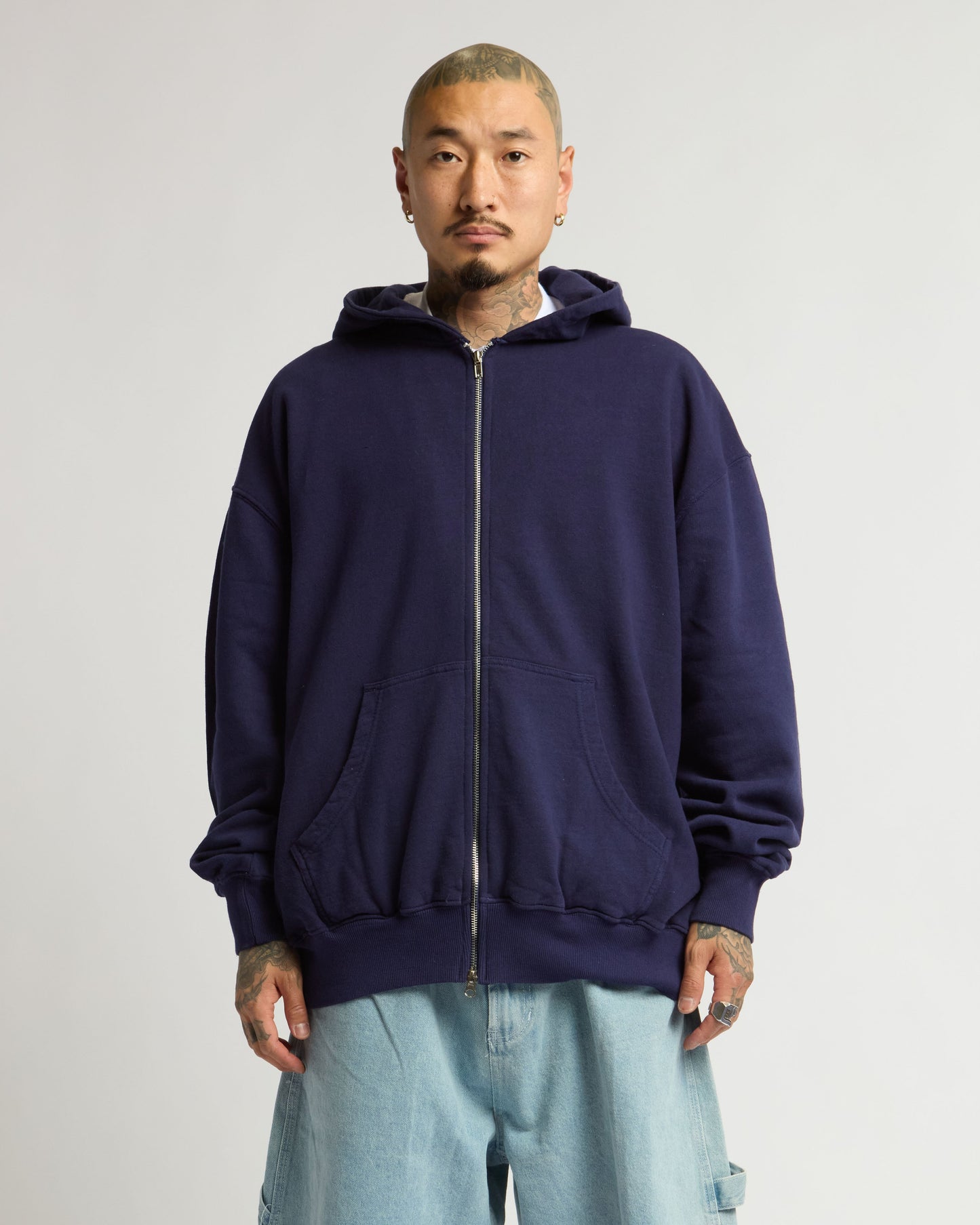12.0oz Double Zip Garment Dye Hoodie