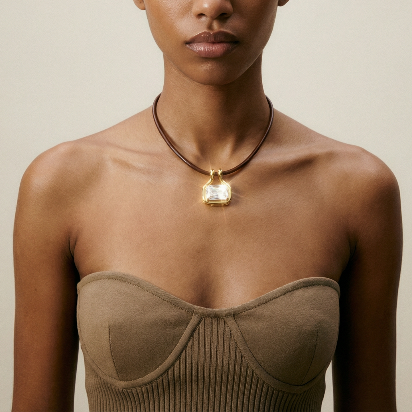THE NAIA GEM PENDANT NECKLACE