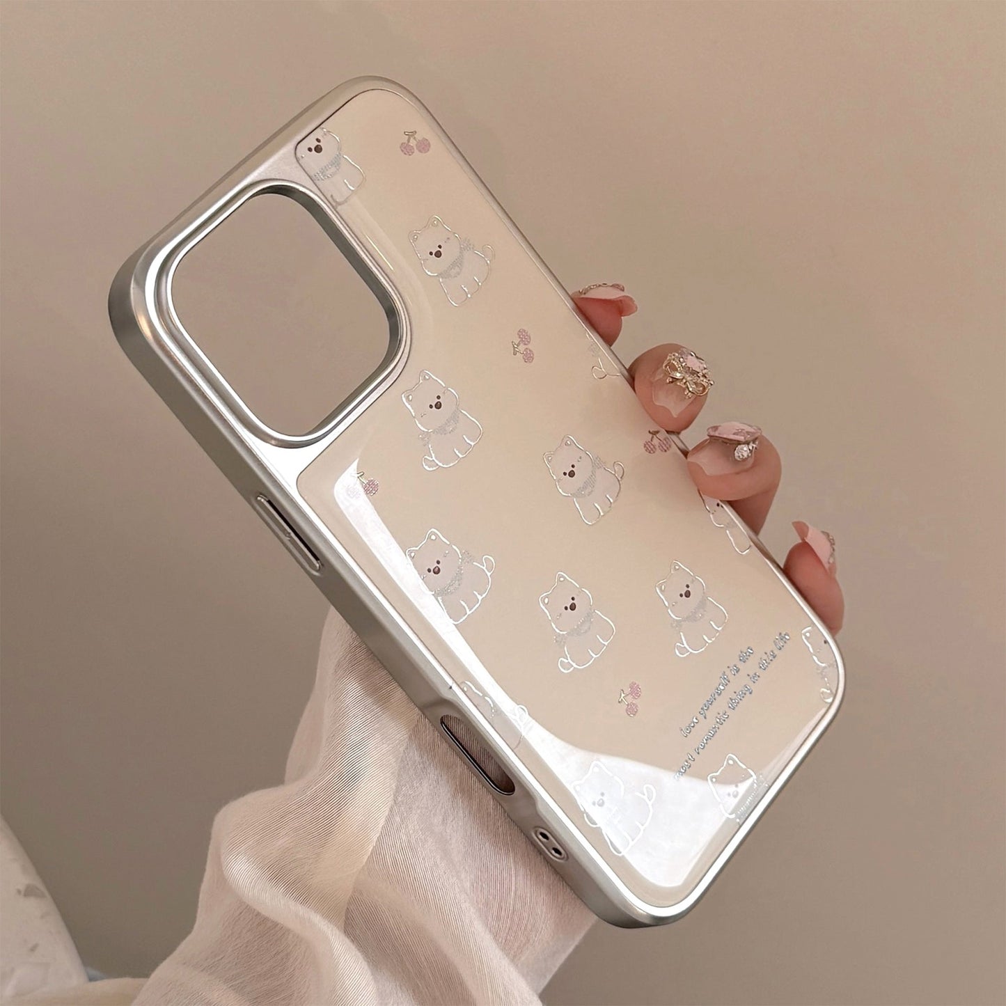 Gilt ins West Highland Applicable Apple 17Pro Max Mobile Phone Case iphone16 Epoxy 13 Electroplating 14 Huawei