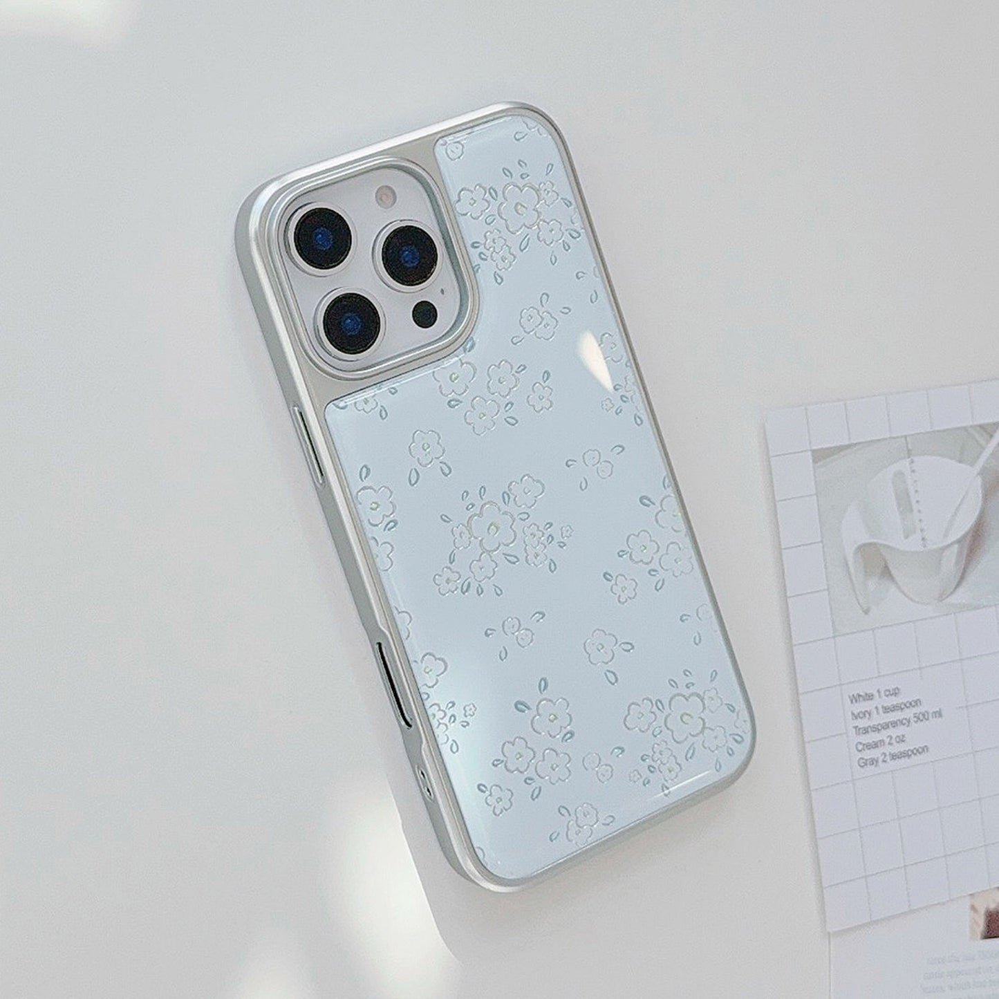 Gilt ins fresh flower apple 16pro max mobile phone case iphone15 Epoxy 17 suitable for huawei mate70