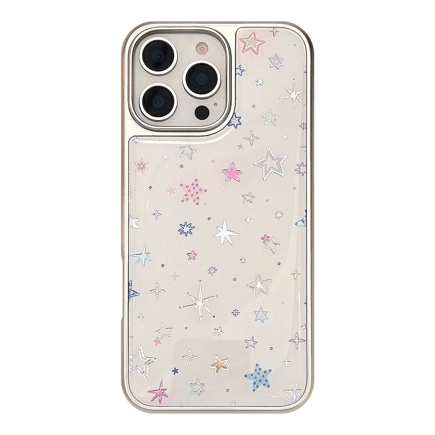 Gilt applicable to Apple 15promax mobile phone case iphone16 Epoxy dopamine star 17 electroplating 14 Huawei