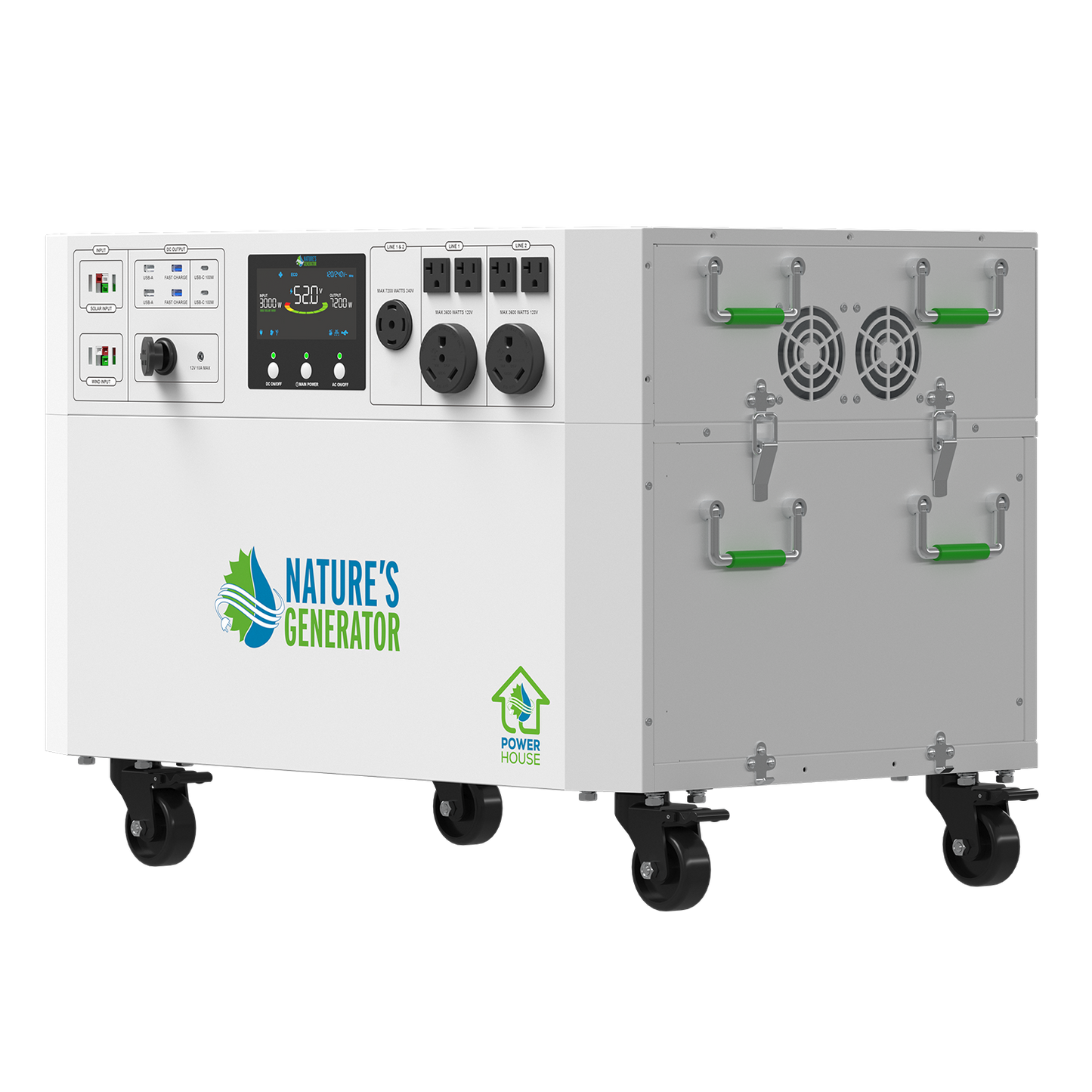 Powerhouse V2 Solar Generator and Transfer Switch