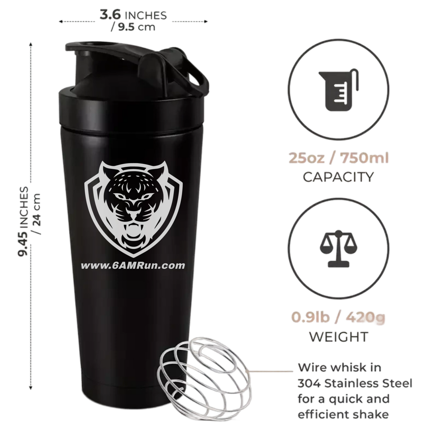 6AM Run Steel Shaker