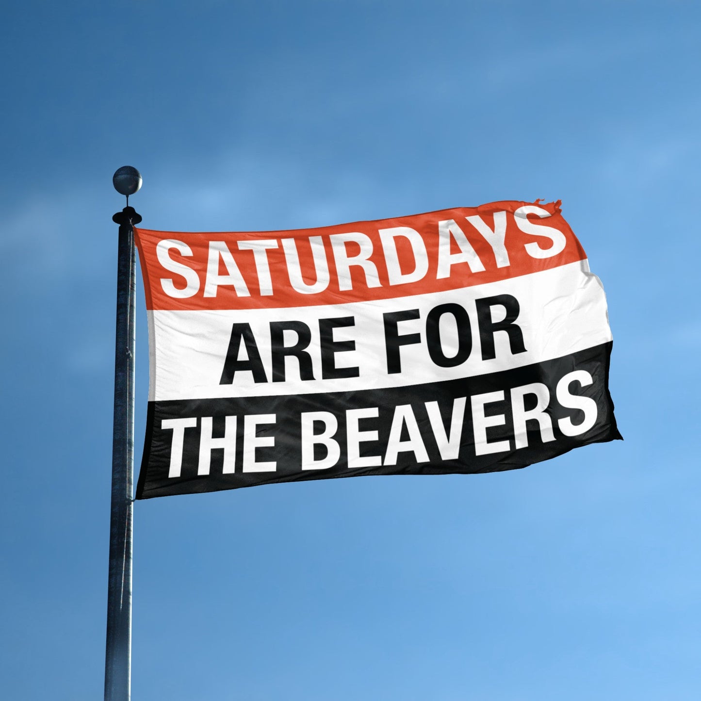 Saturdays Are for the Beavers Flag