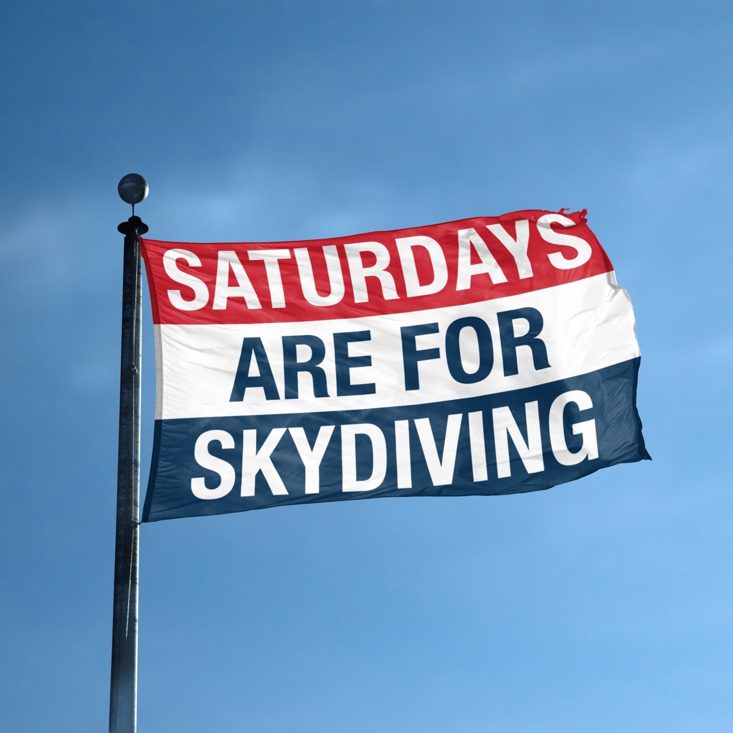 Saturdays Are for Skydiving Flag
