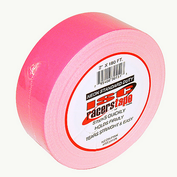 Bold 2x30 Fluorescent Pink Tape for Kart Racing Accents