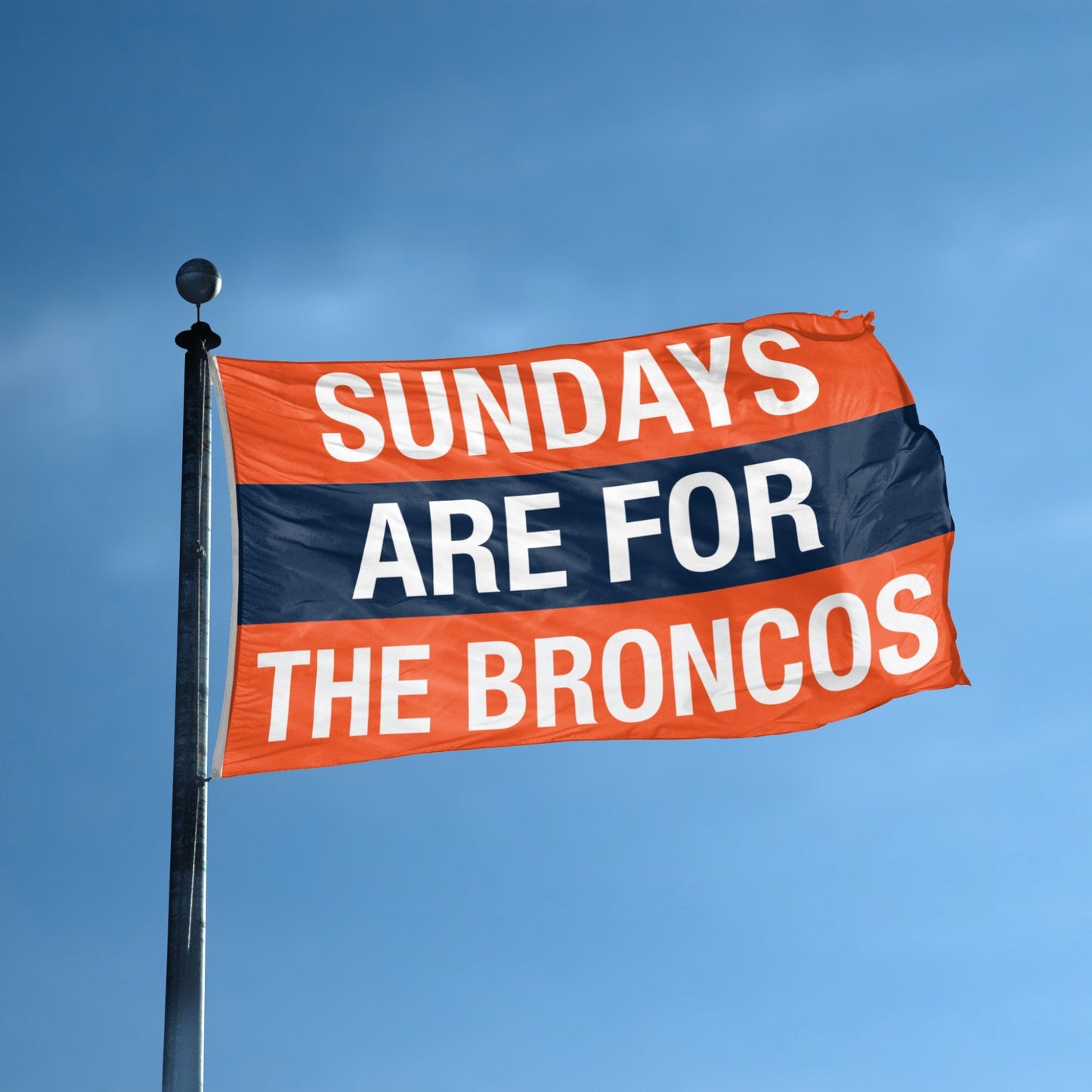 Sundays Are for the Broncos Flag