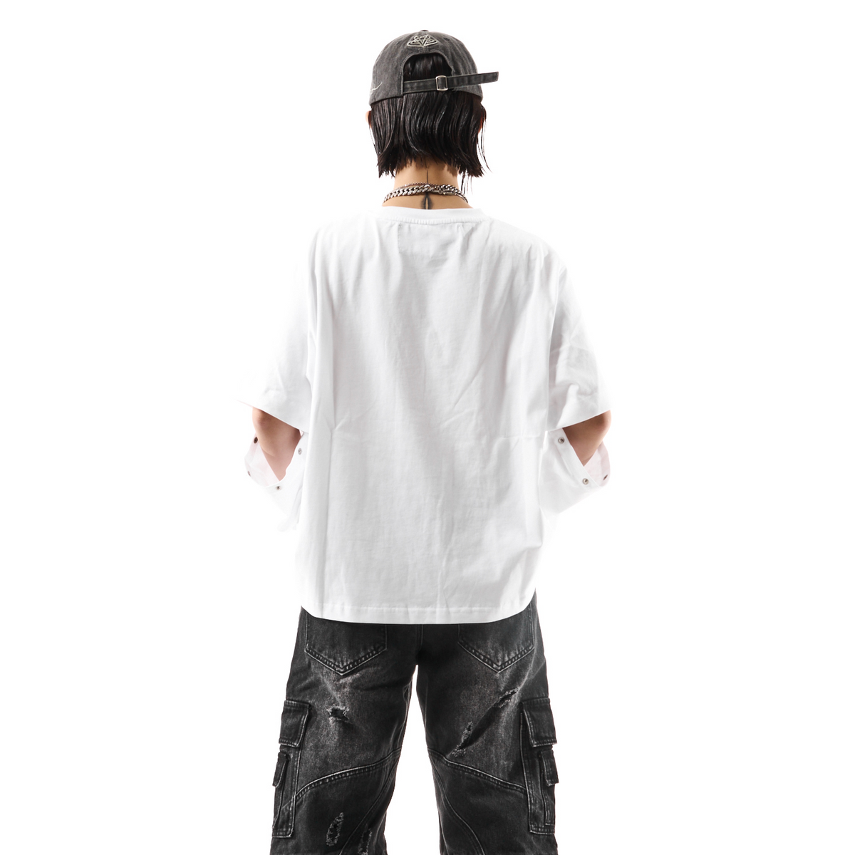 "TRIBAMETAL" LOGO TRNSFRMR L/S - ONYX