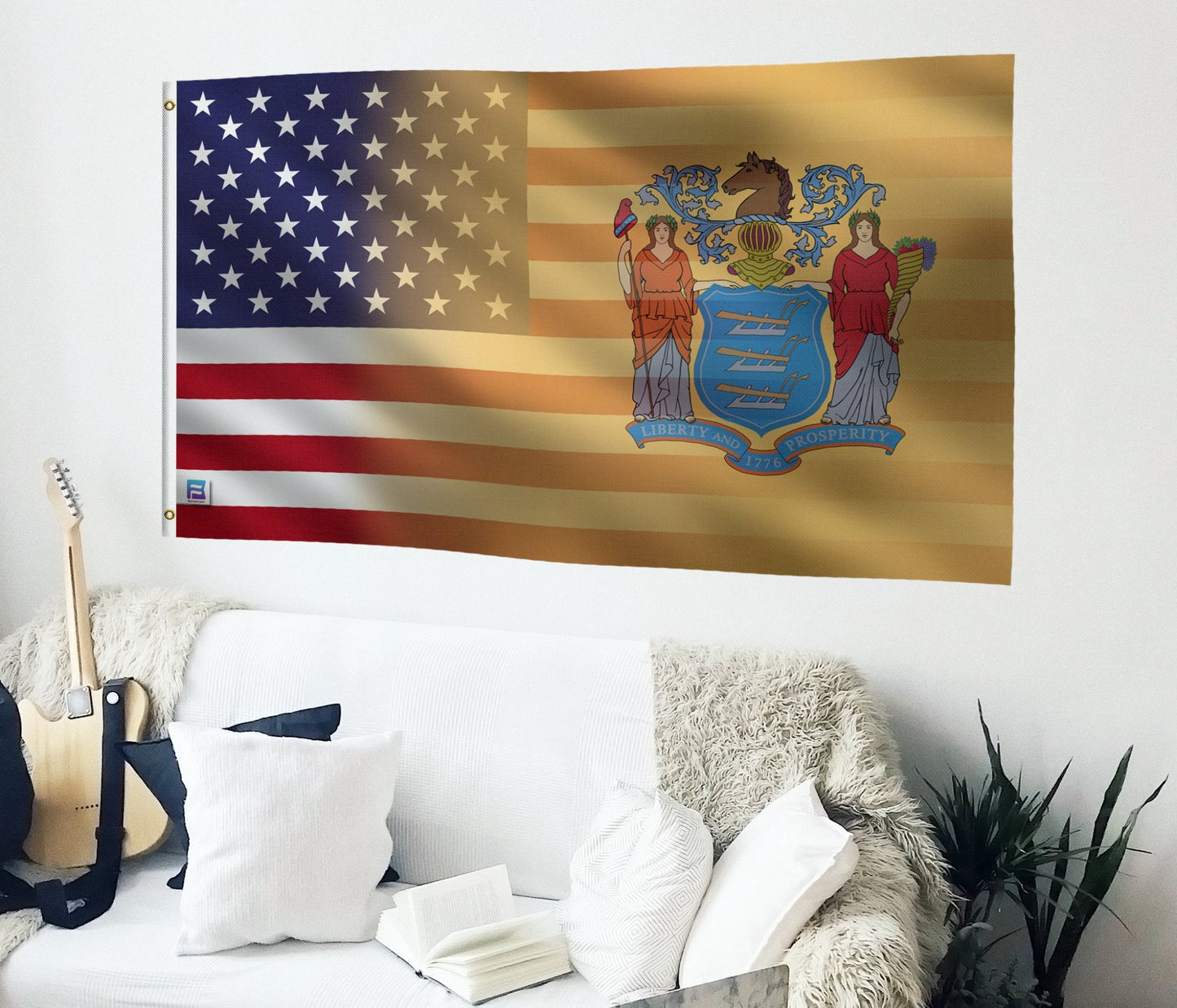 New Jersey & American Flag Blend