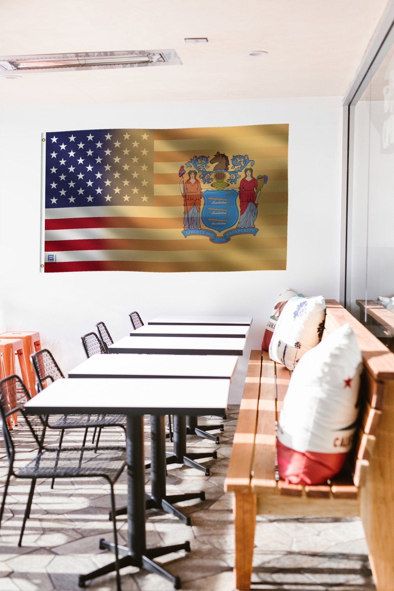 New Jersey & American Flag Blend