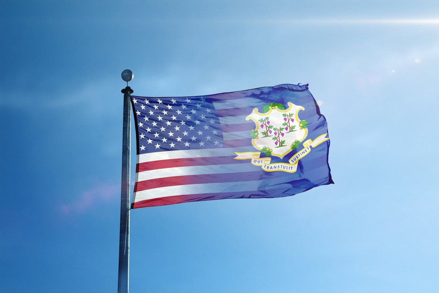 Connecticut & American Flag Blend