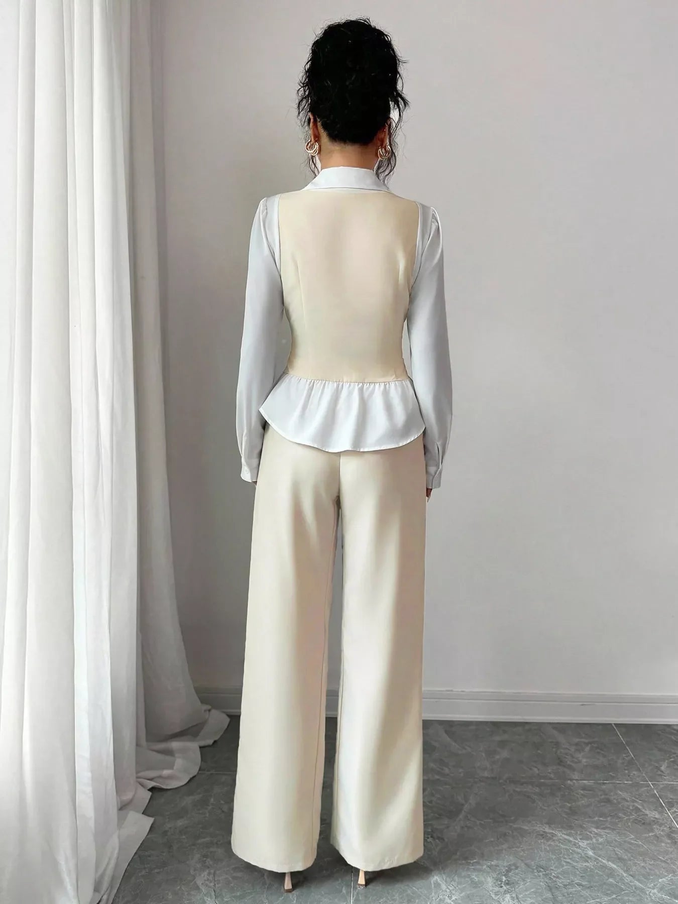 Two Tone Shirt and Pants Set