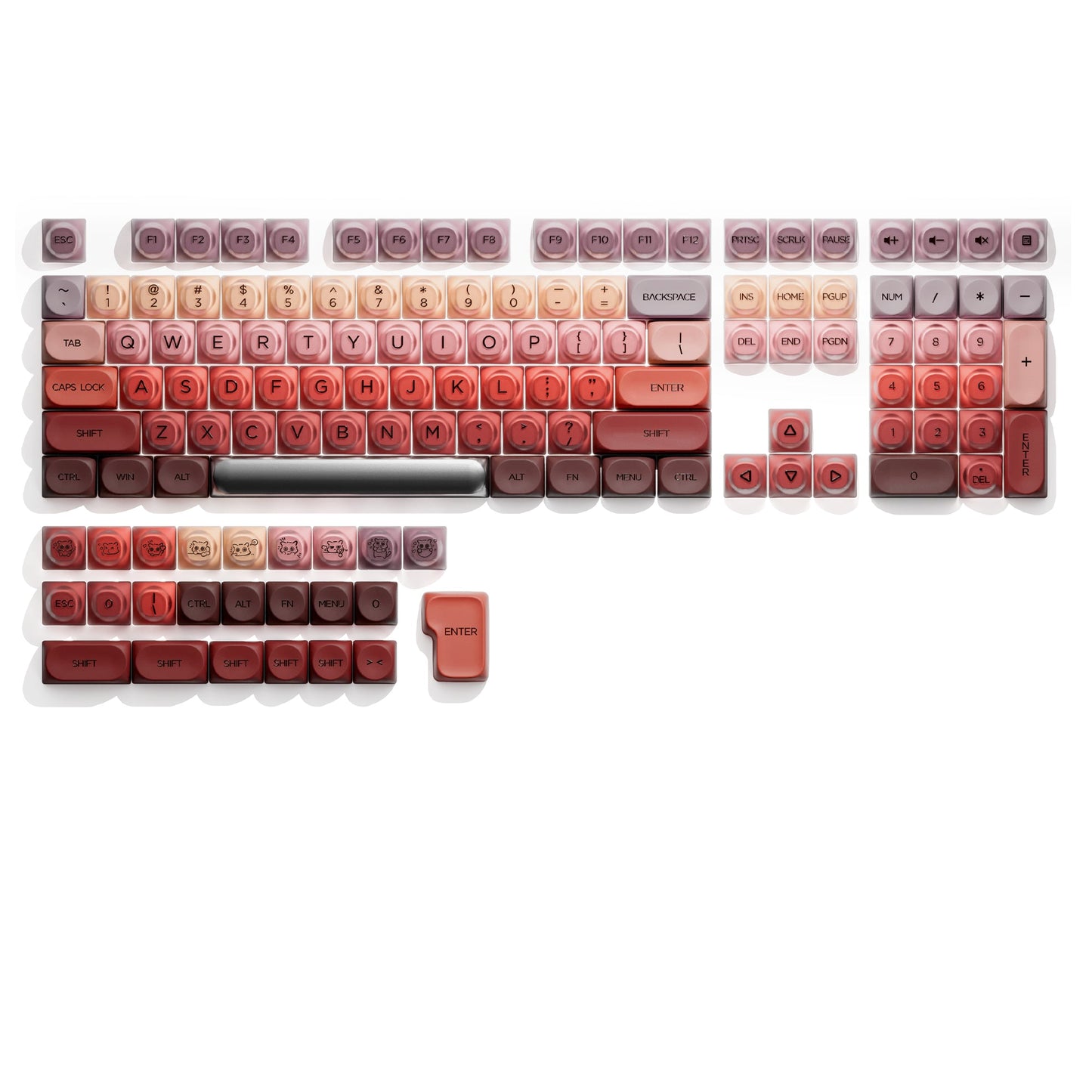XVX Foundation Series HOA Profile Translucent PBT+PC 132-Key Keycap Set