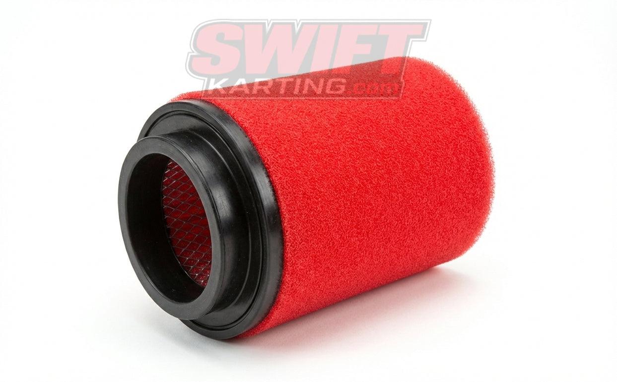 4-Inch Red Uni-Filter for Kart Air Box Systems