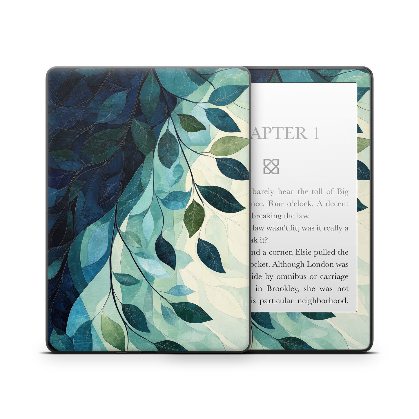 Teal and Indigo - Amazon Kindle Skin