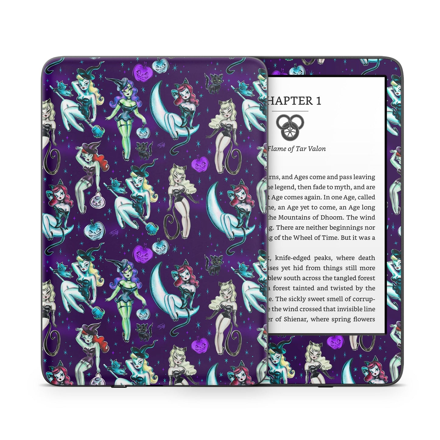 Witches and Black Cats - Amazon Kindle Skin