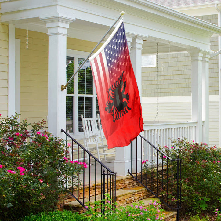 Albanian American Hybrid Flag