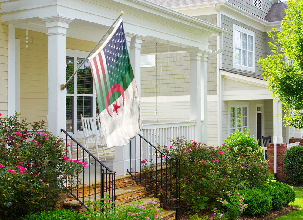 Algerian American Hybrid Flag