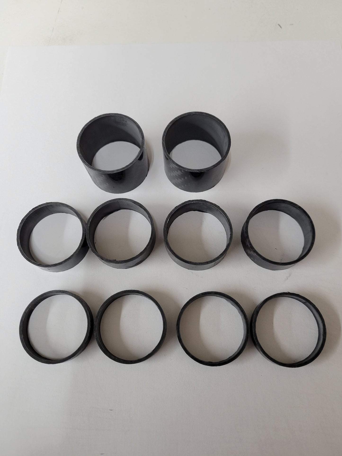 Versatile Carbon Fiber Spacer Kit for 1.25" Kart Axles