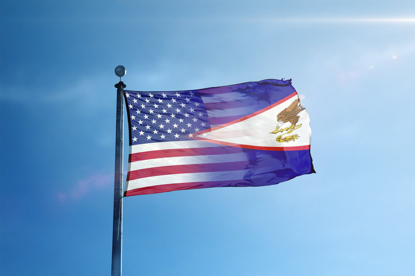 American Samoa & American Flag Blend