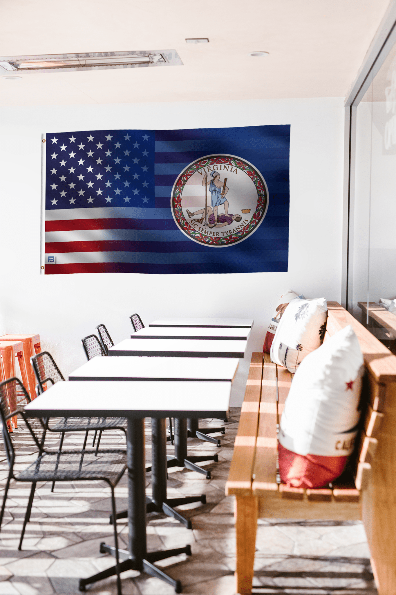 Virginia & American Flag Blend