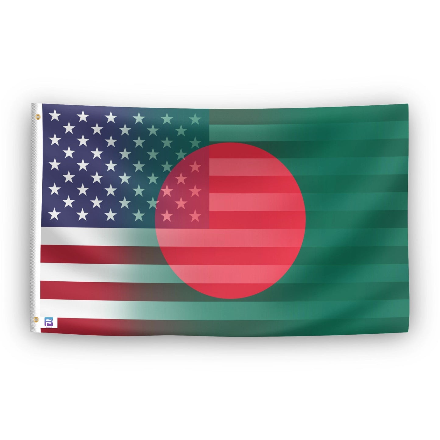 Bengali American Hybrid Flag