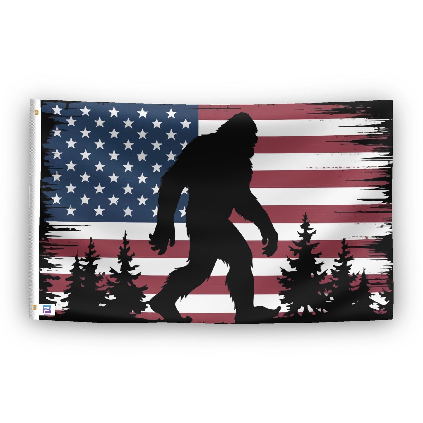 Bigfoot American Flag