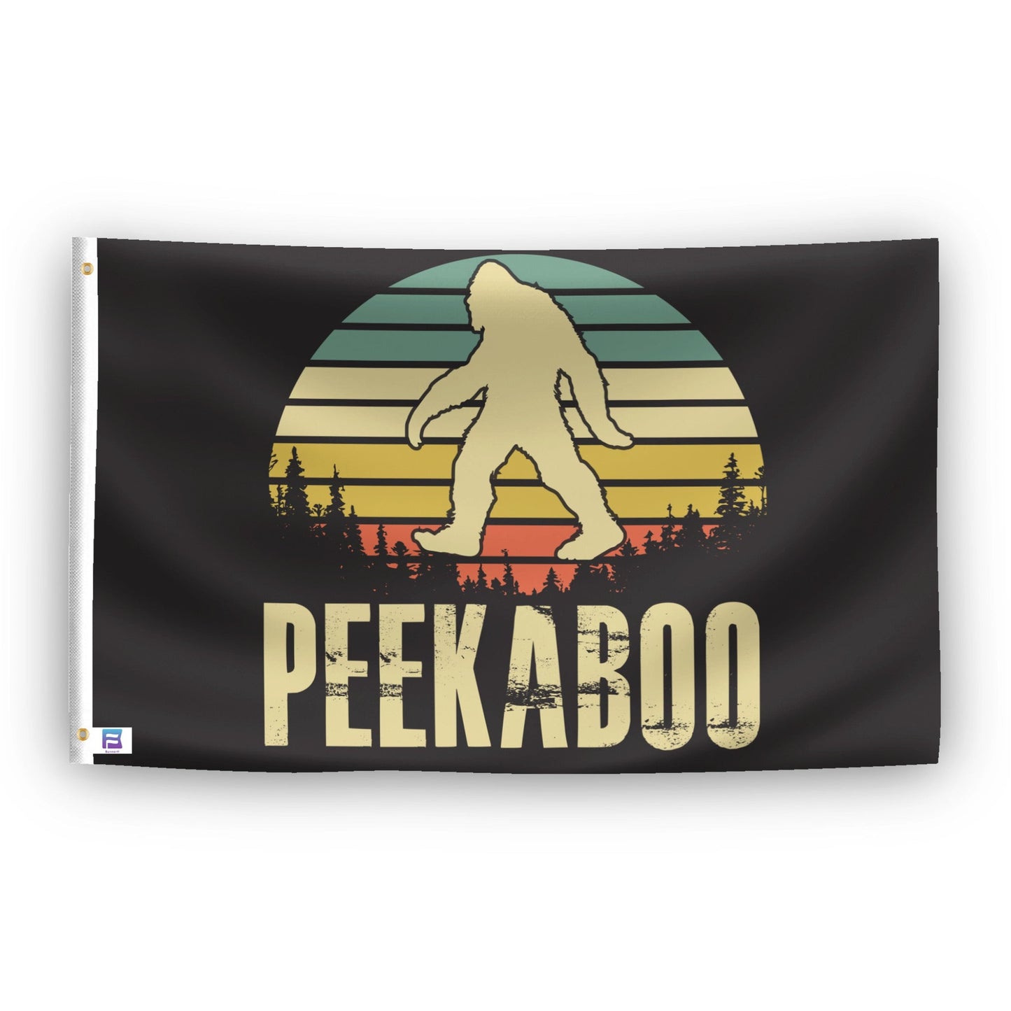 Bigfoot Peekaboo Flag