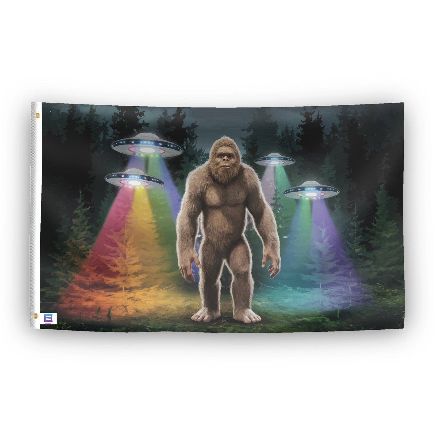 Bigfoot UFO Flag